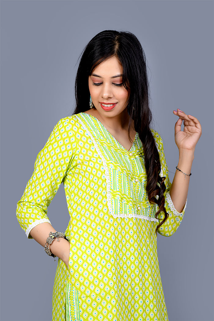 Cotton kurti set