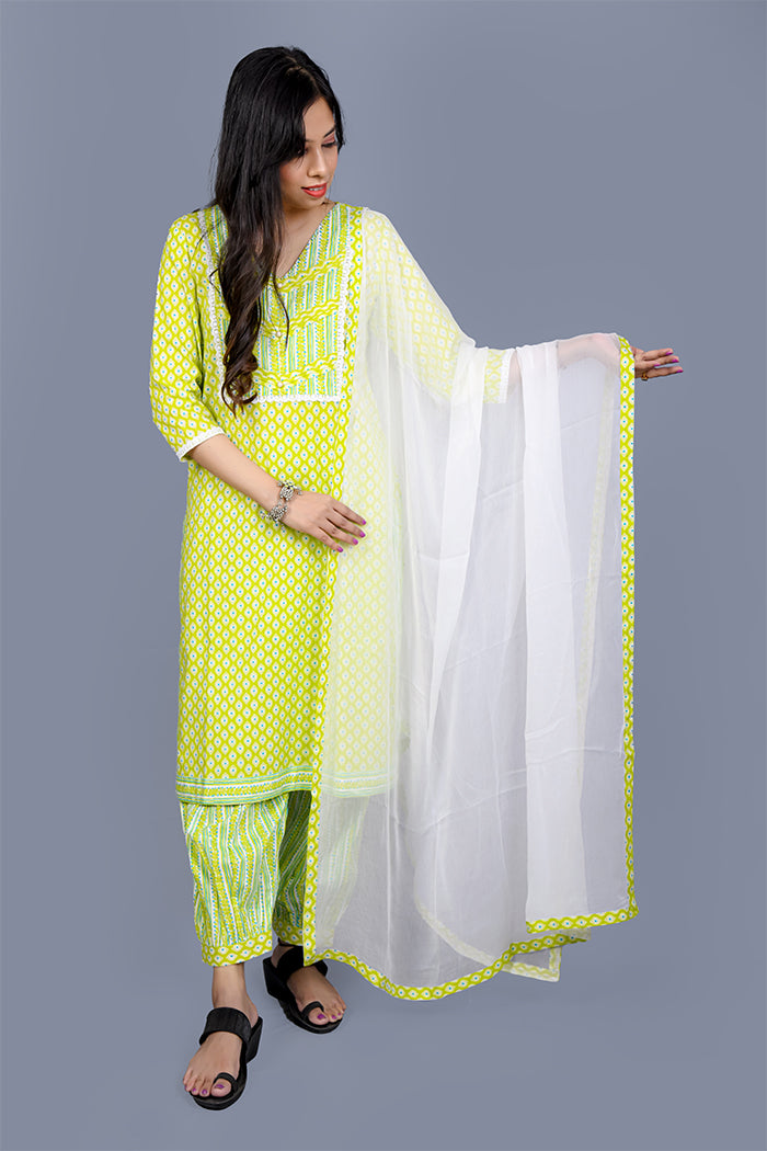 Cotton kurti set
