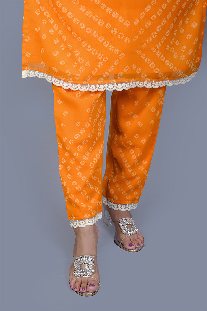 Georgette kurti set
