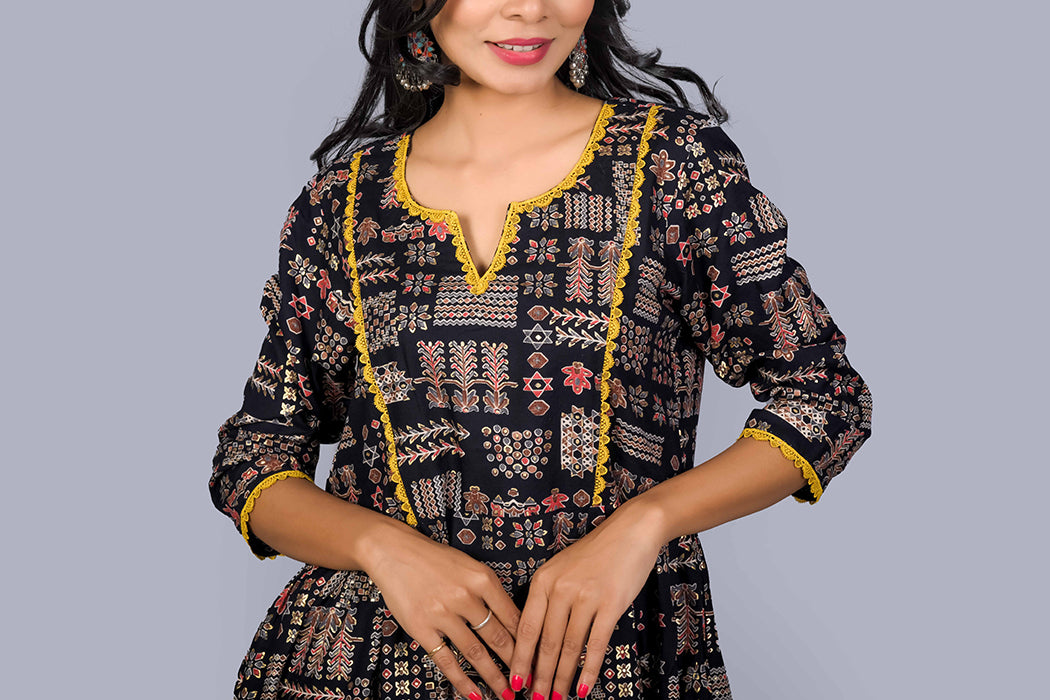Navy blue anti wrinkle  co ord set