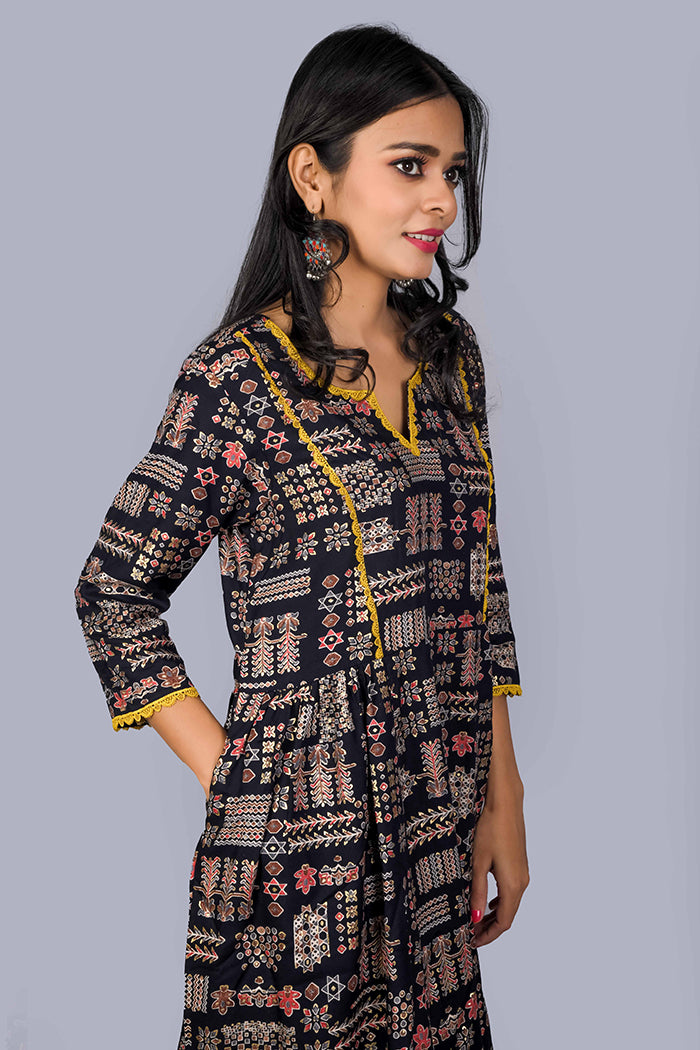 Navy blue anti wrinkle  co ord set