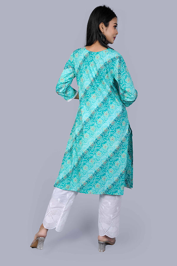 Bandhani print kurta