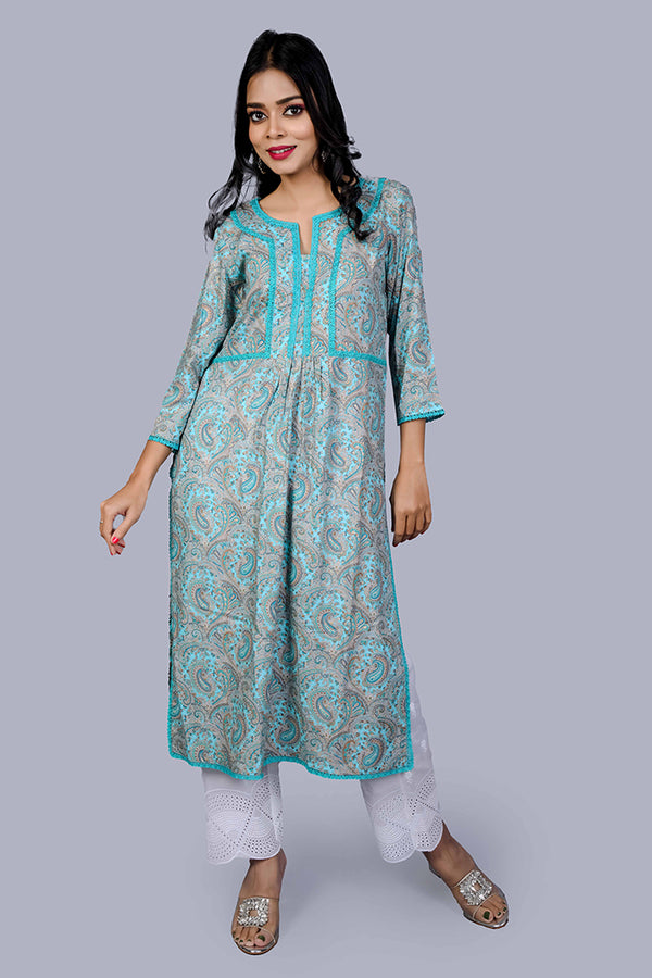 Blue long kurta