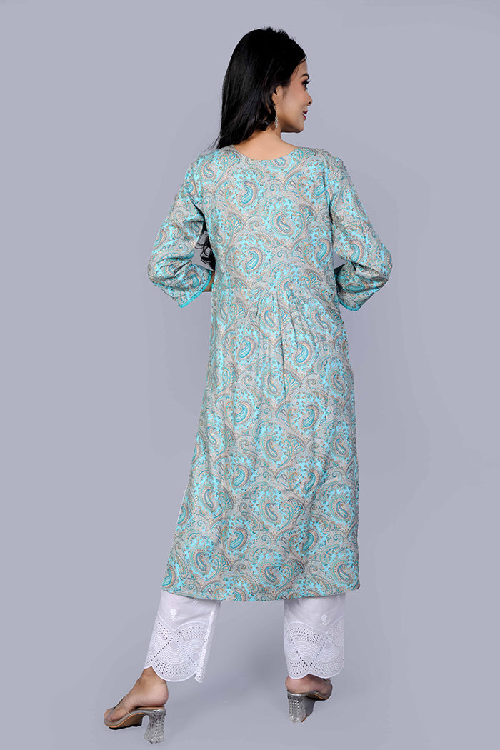 Blue long kurta