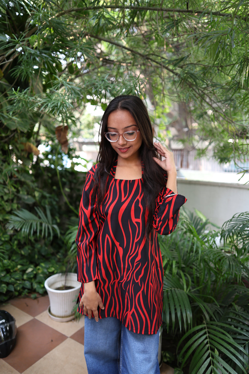 Halter neck Strap kurti