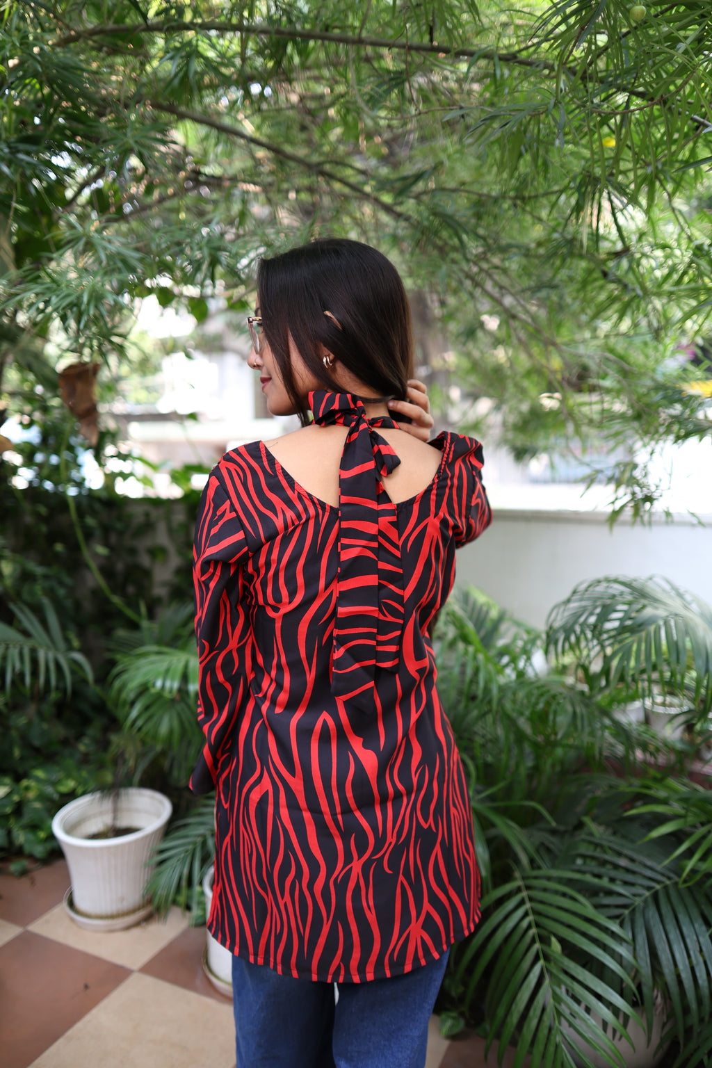 Halter neck Strap kurti