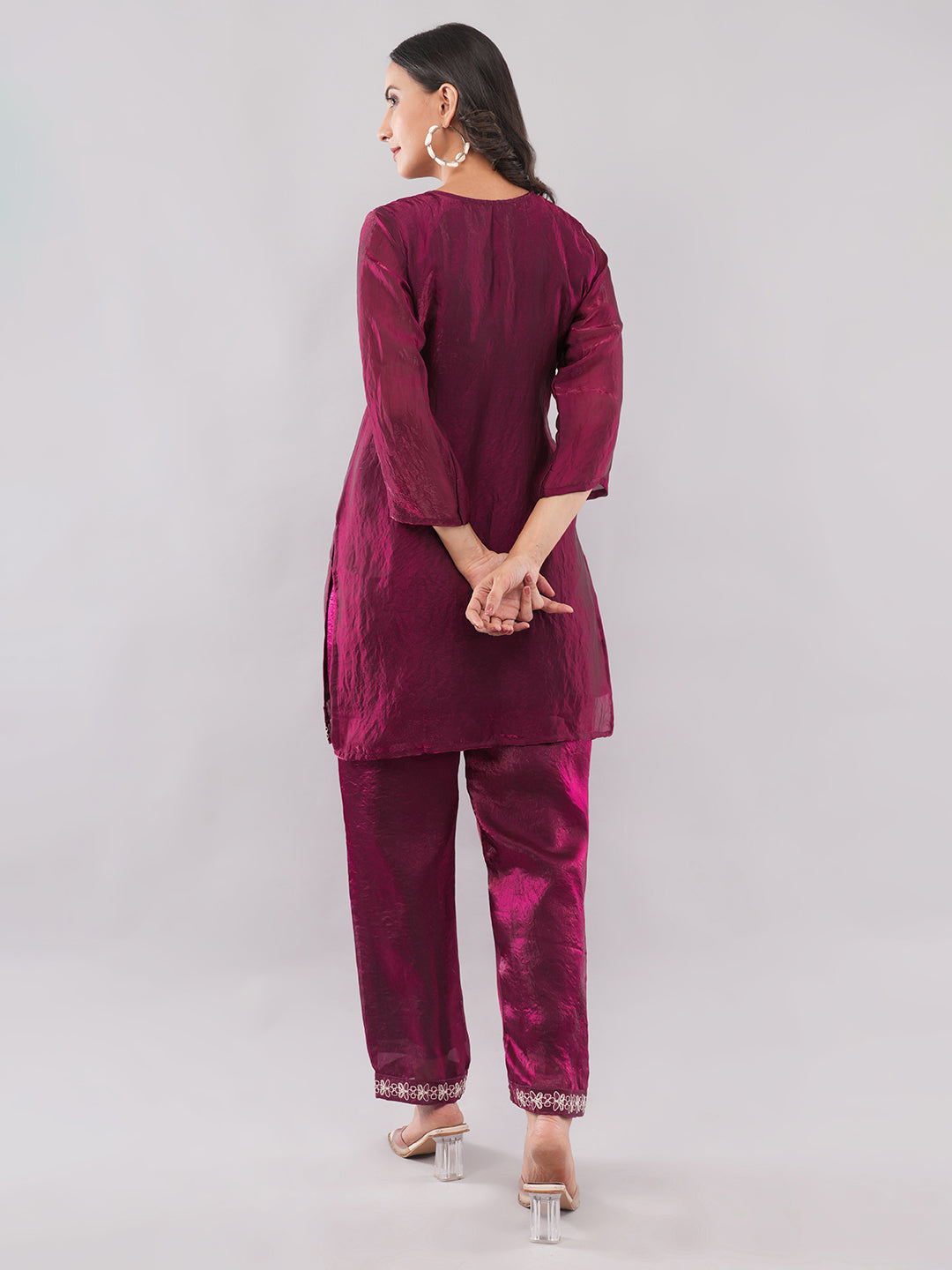 Maroon fancy co ord set