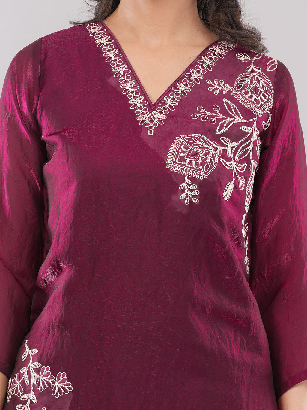 Maroon fancy co ord set