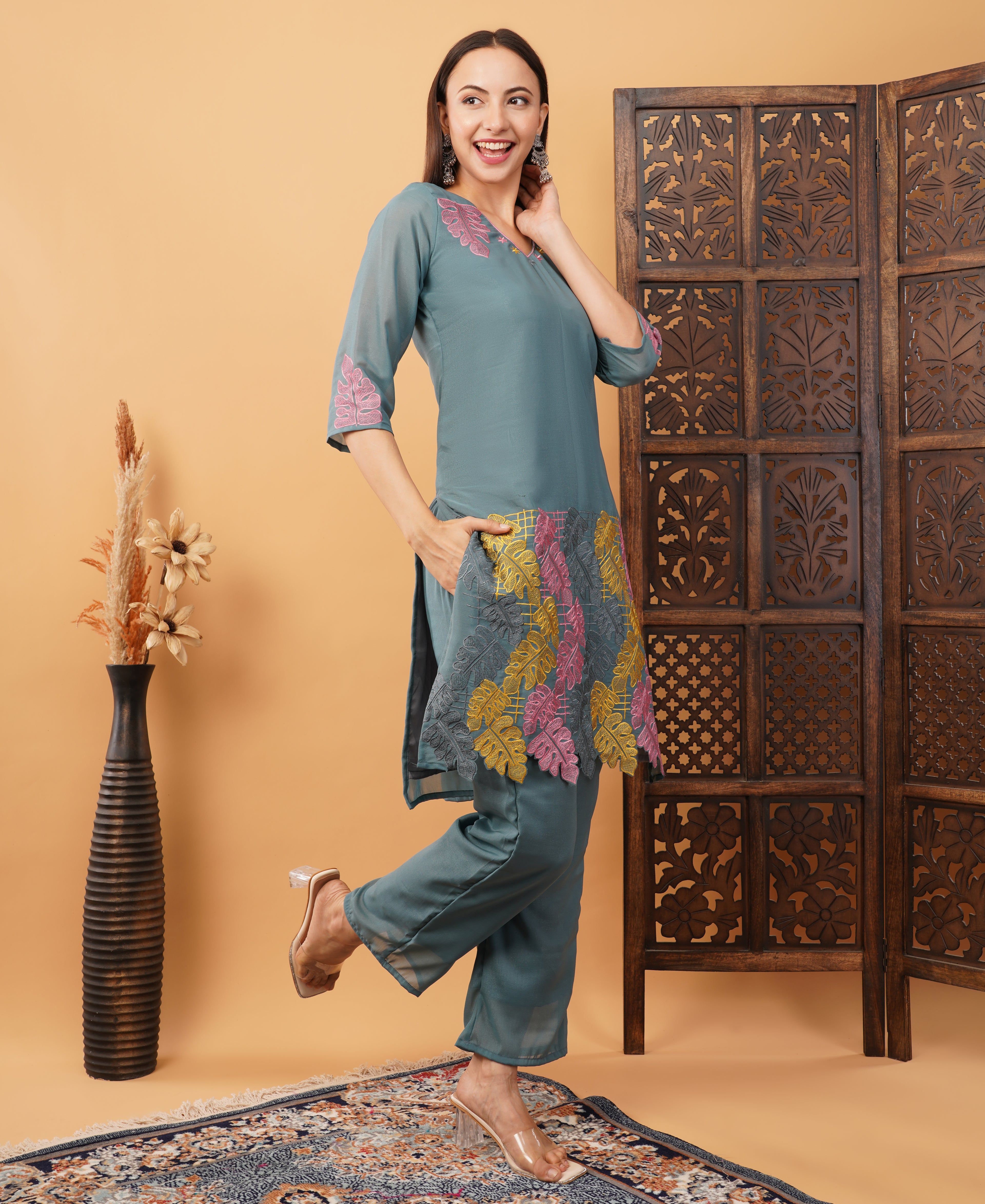 Embroidery co ord set