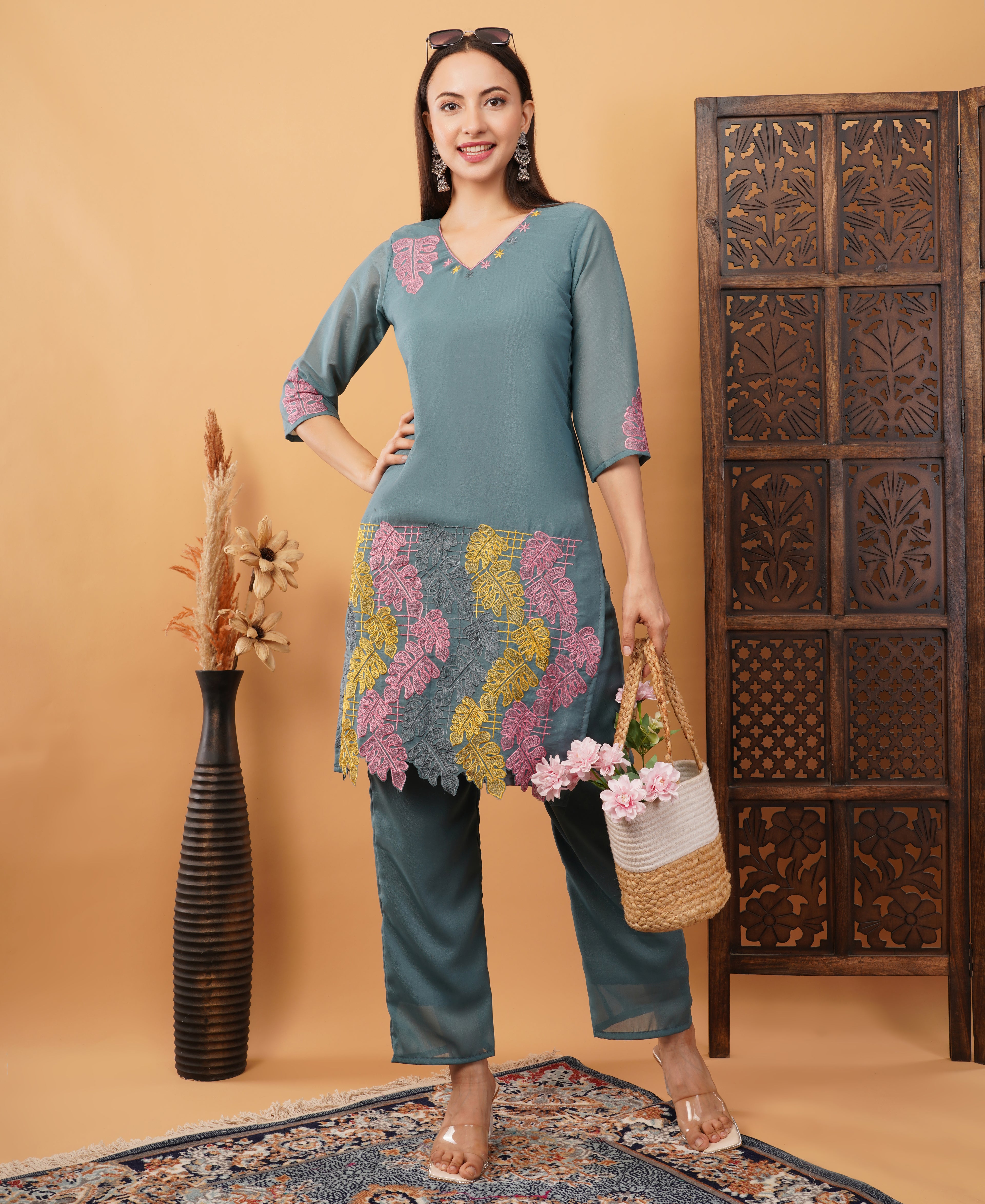 Embroidery co ord set