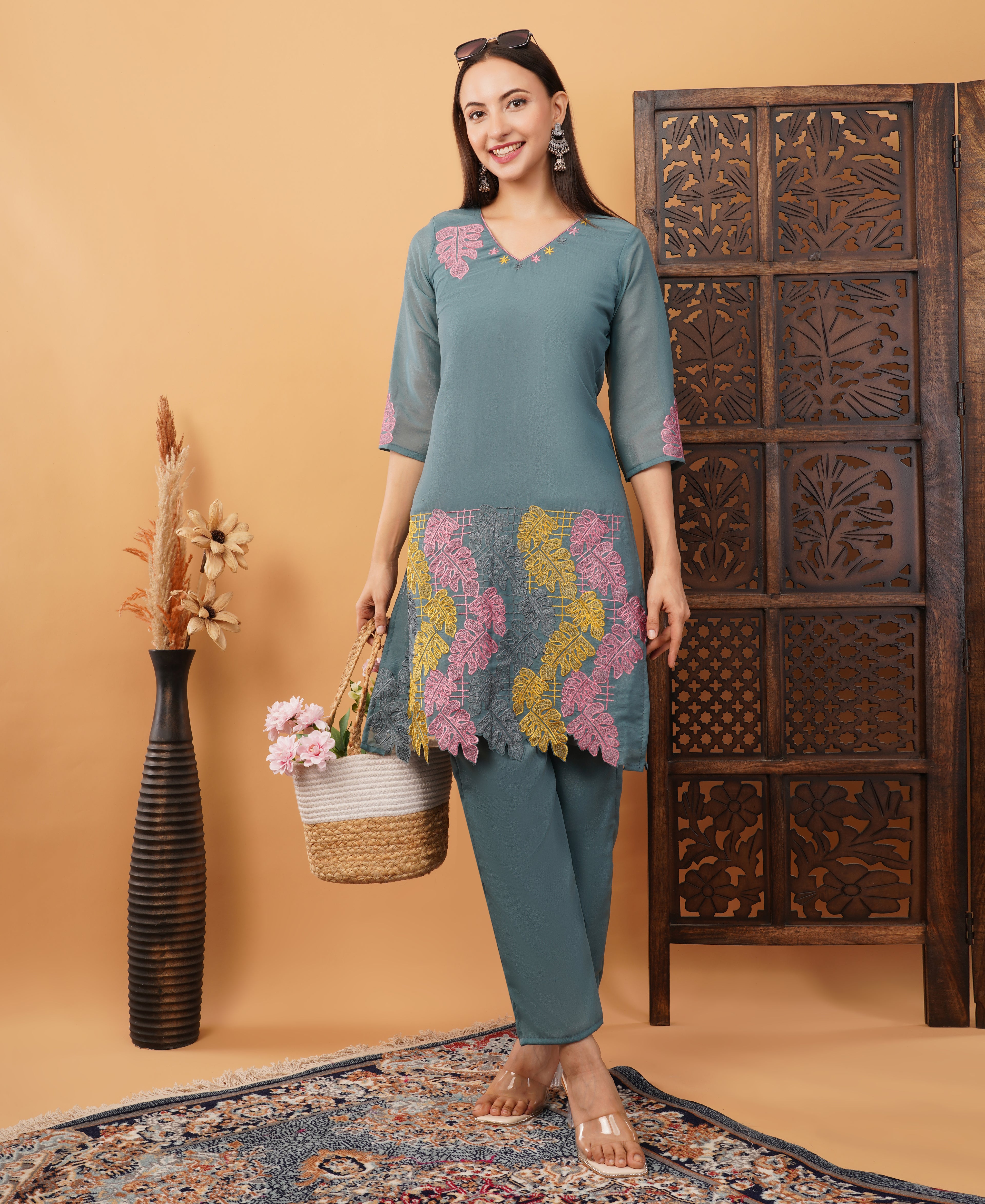 Embroidery co ord set