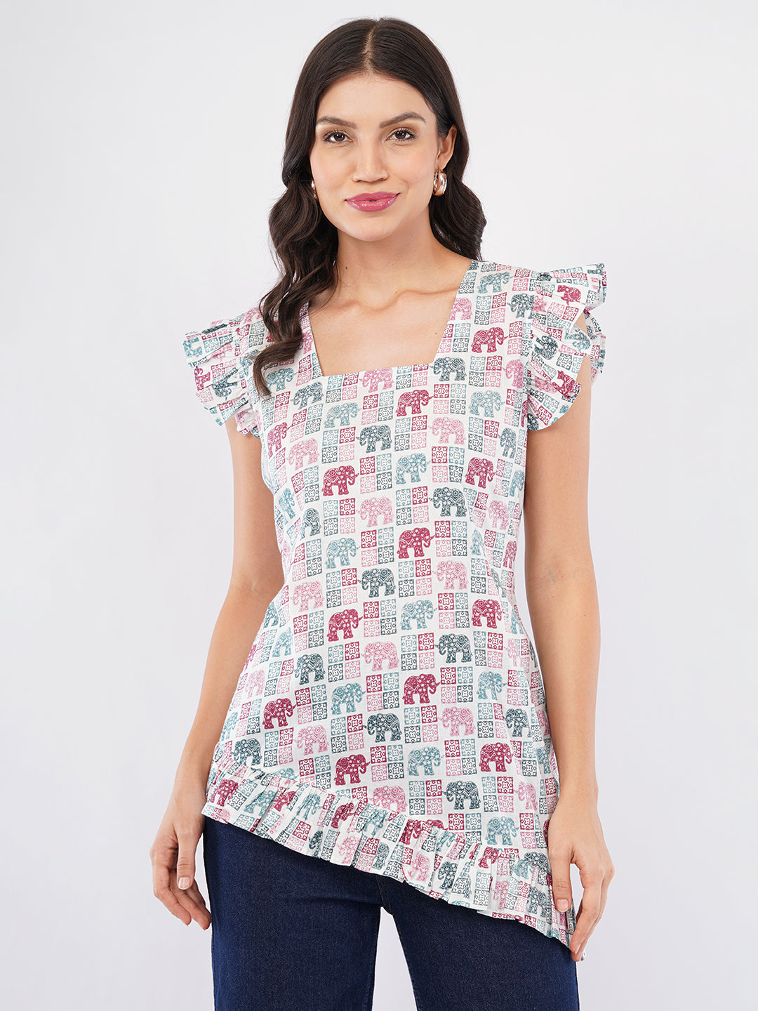Asymmetrical Cotton Top