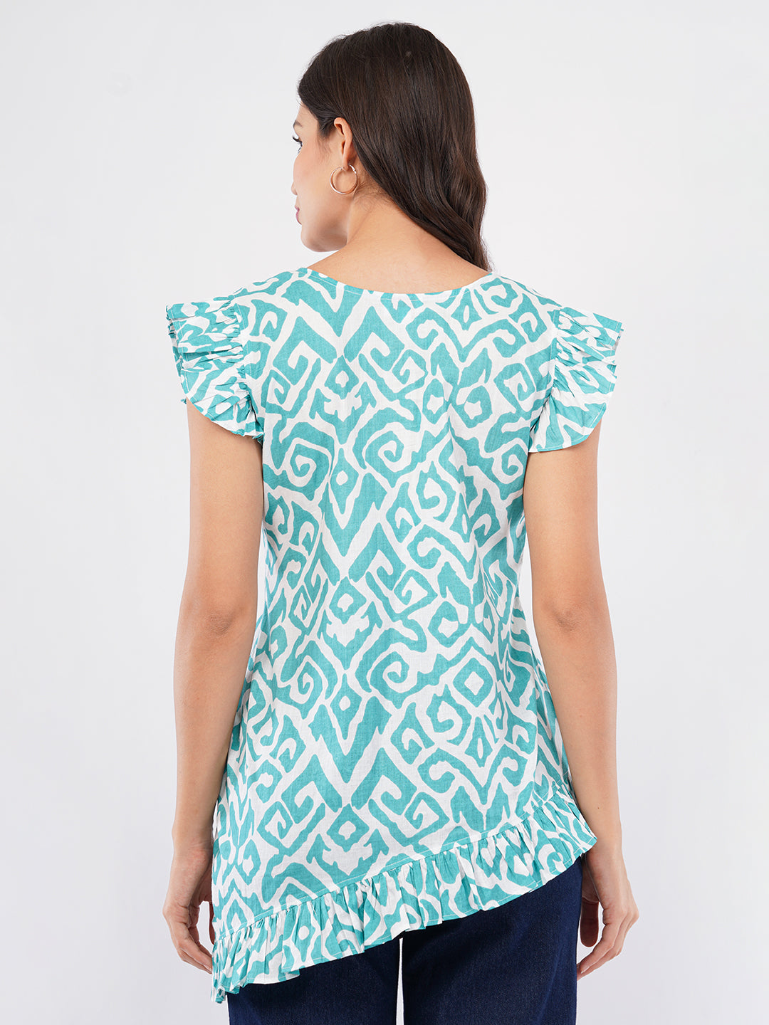 Asymmetrical cotton Top