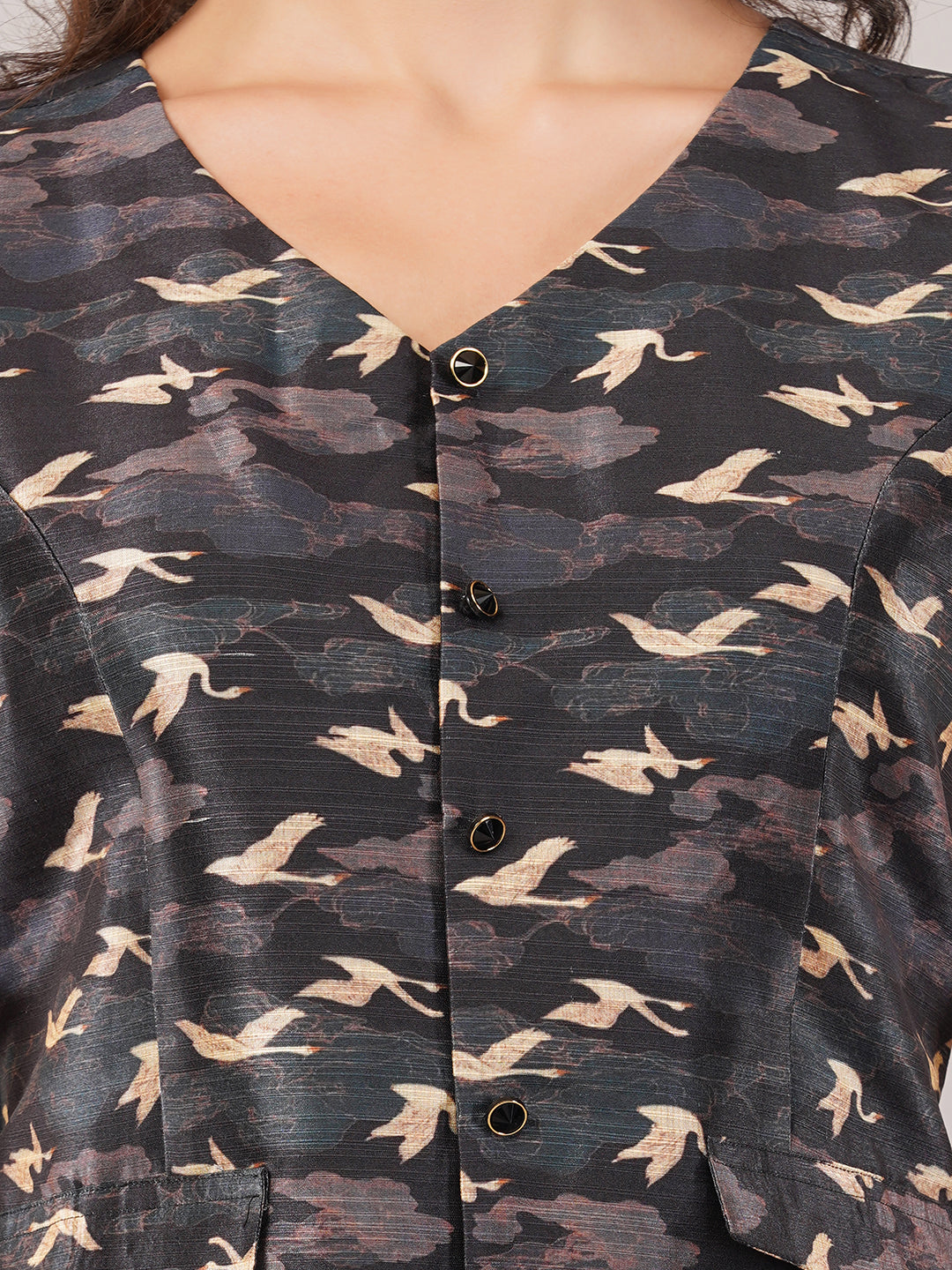 Silk waist coat with Flared pants
