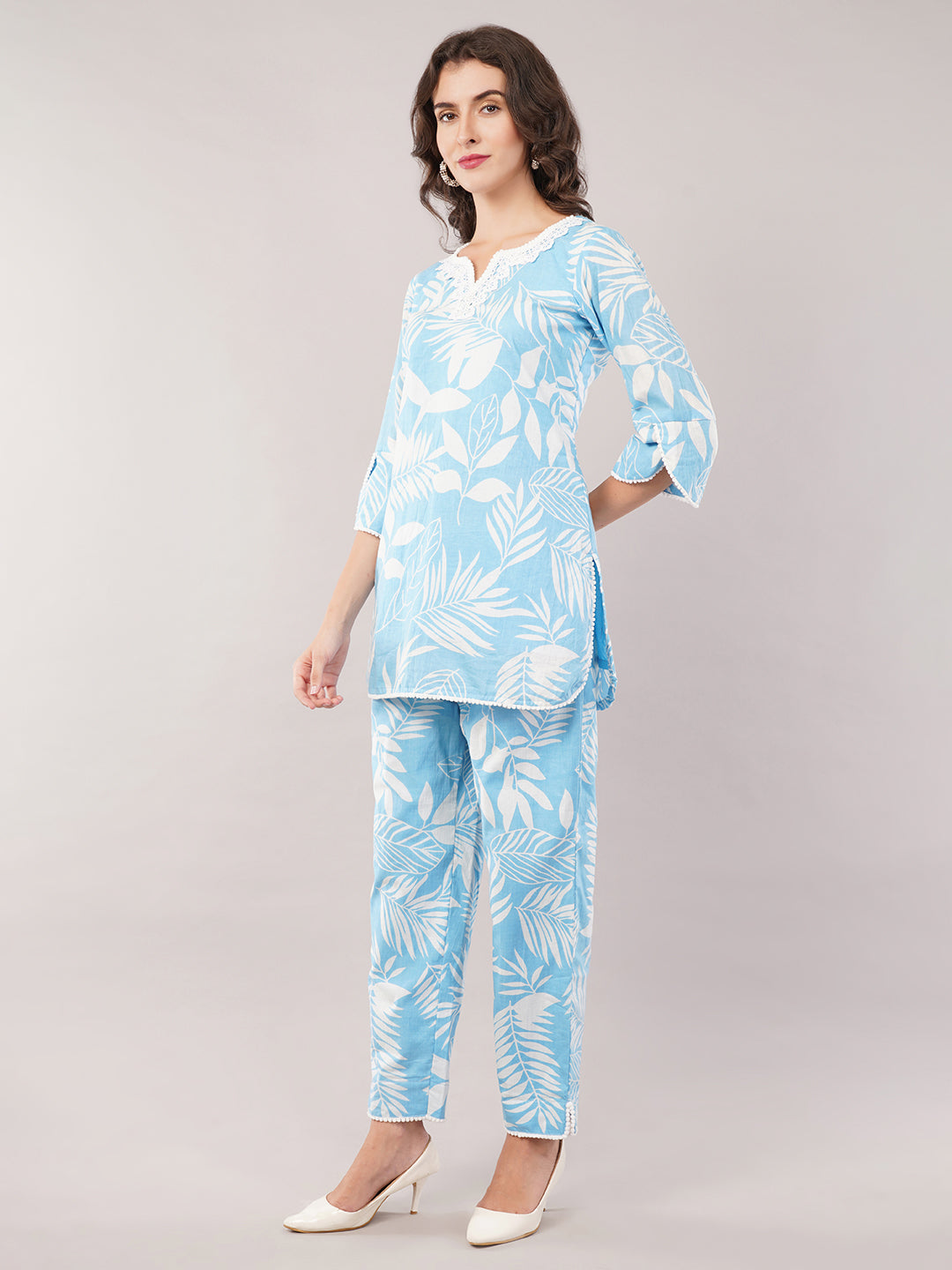 Blue cotton co ord sets