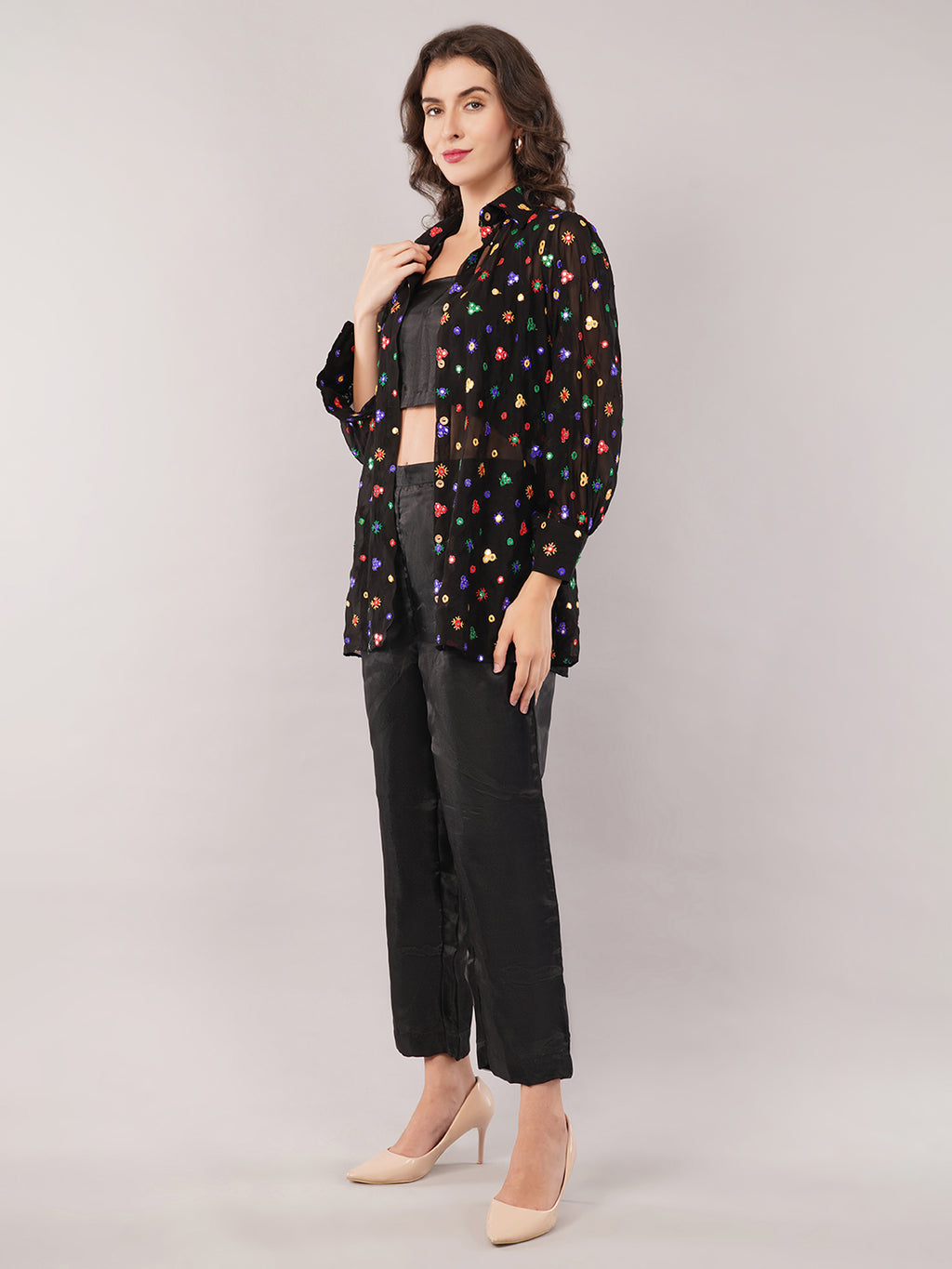 Shirt with top & trouser