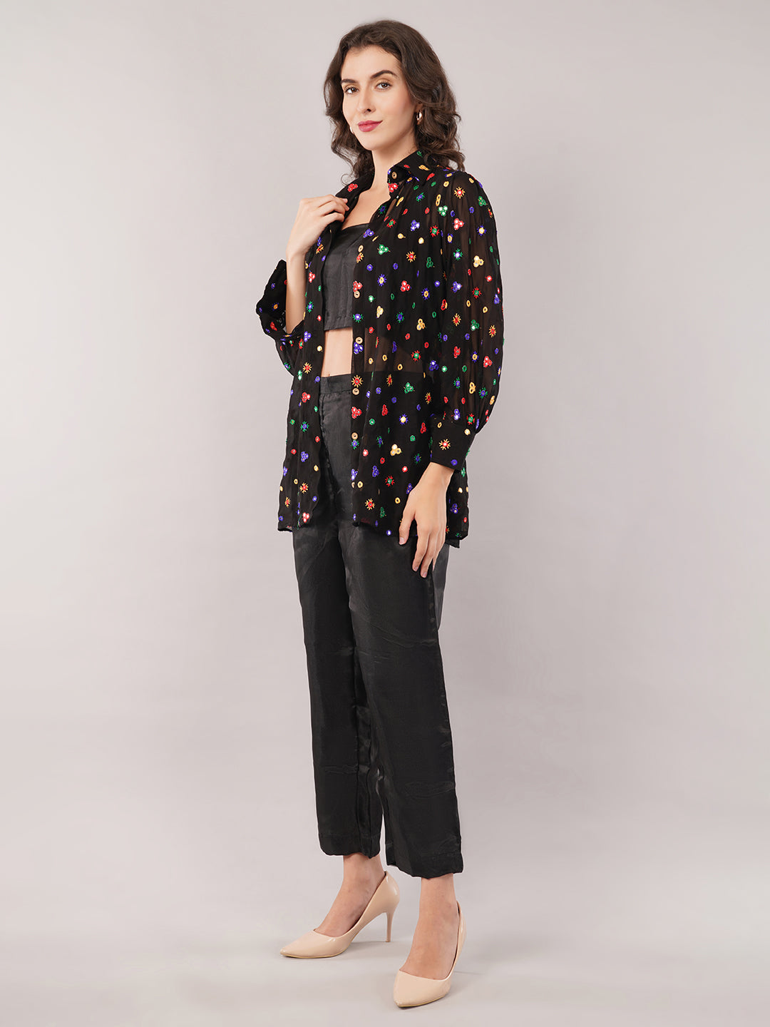 Shirt with top & trouser