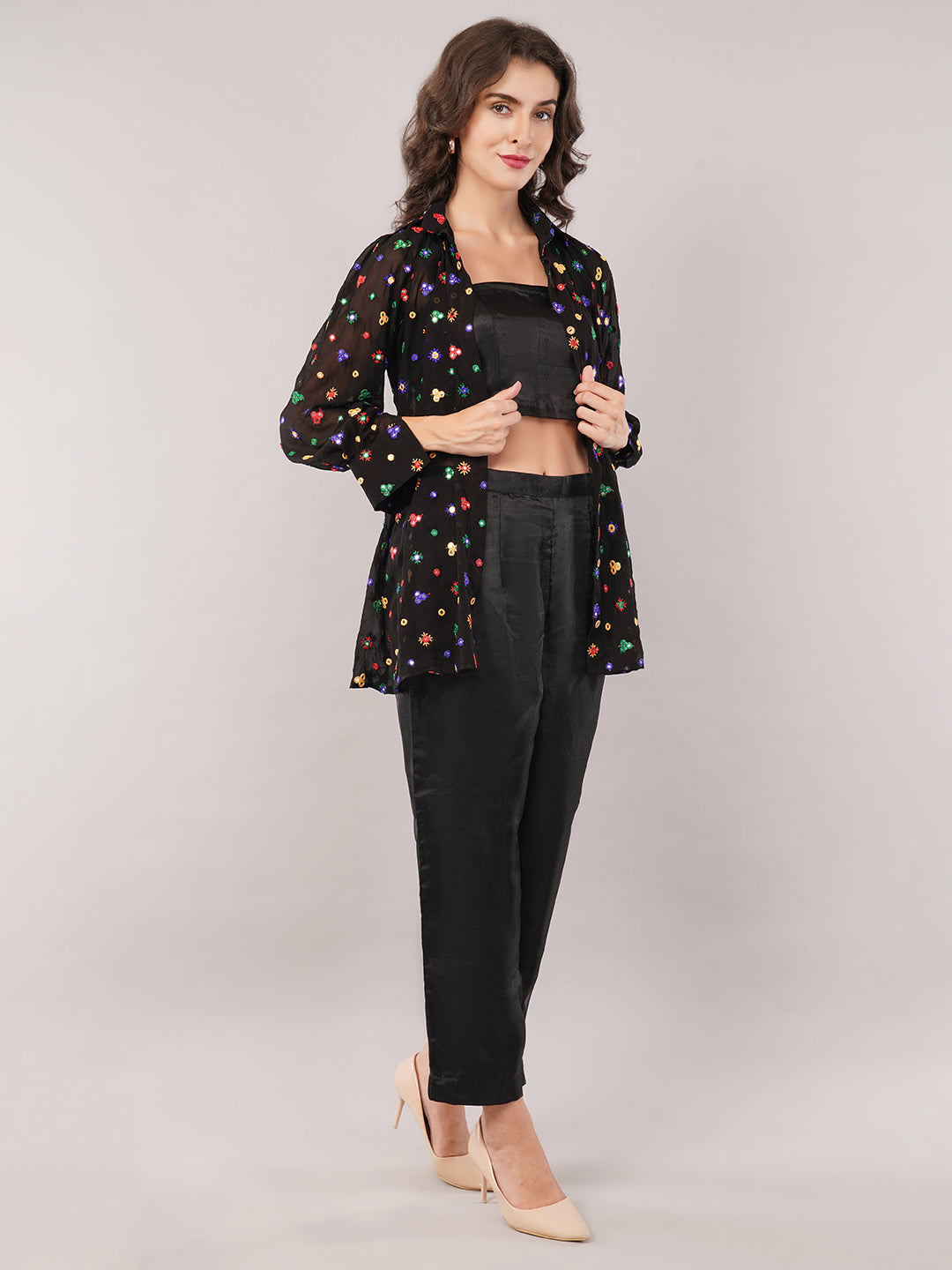 Shirt with top & trouser