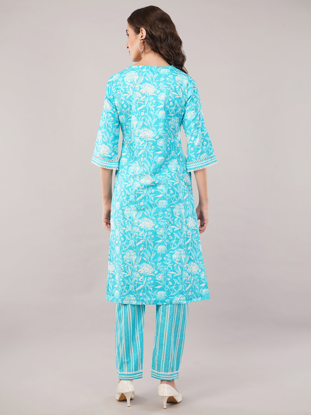 Cotton kurti & trouser set