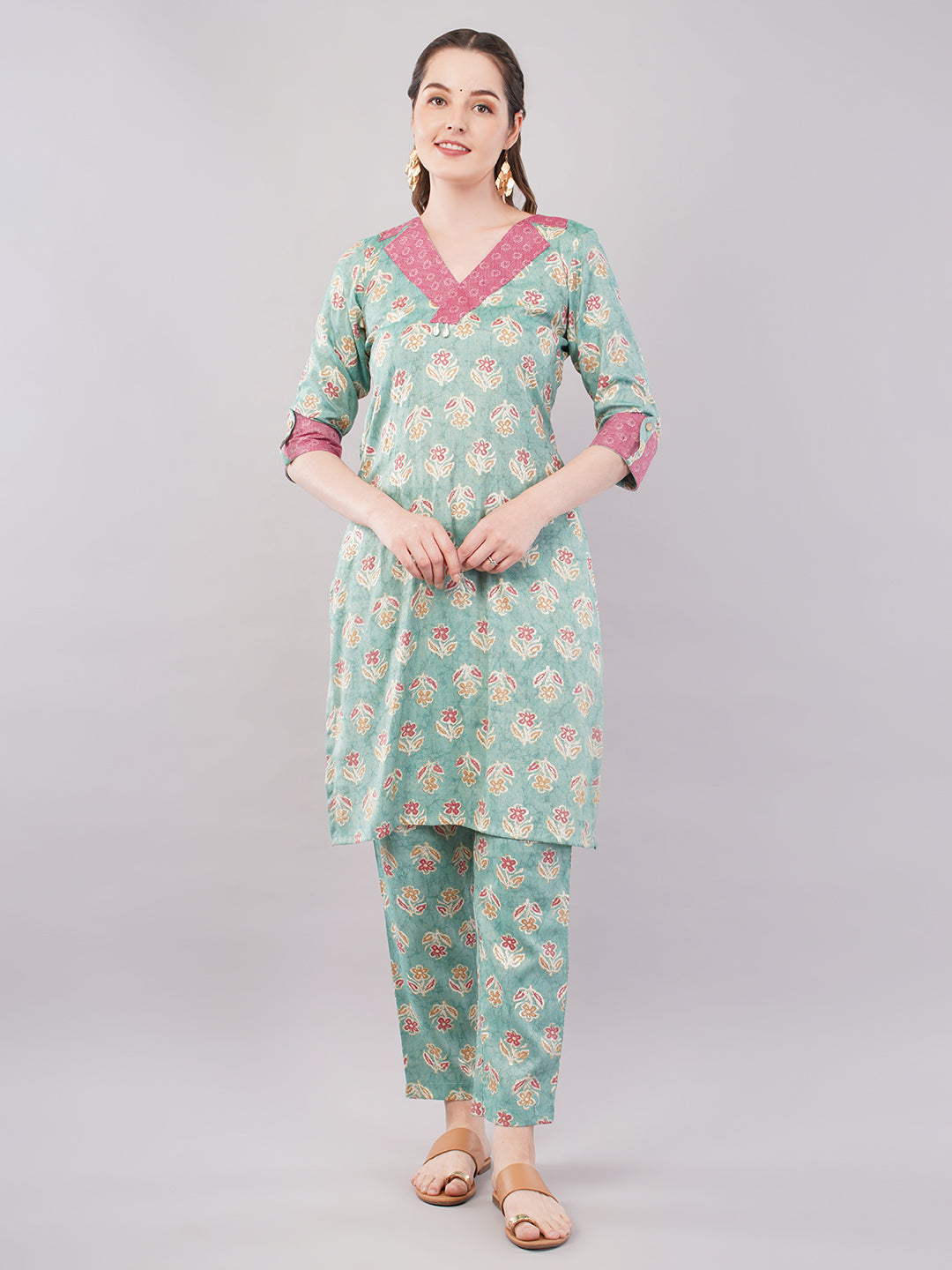 green summer co ord set