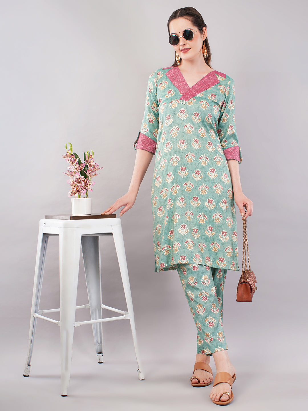 green summer co ord set