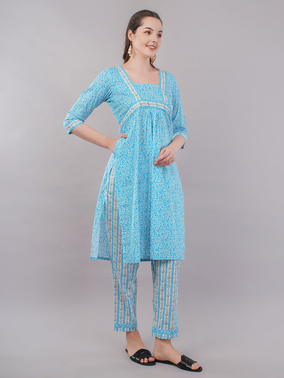 Cotton kurti with trouser