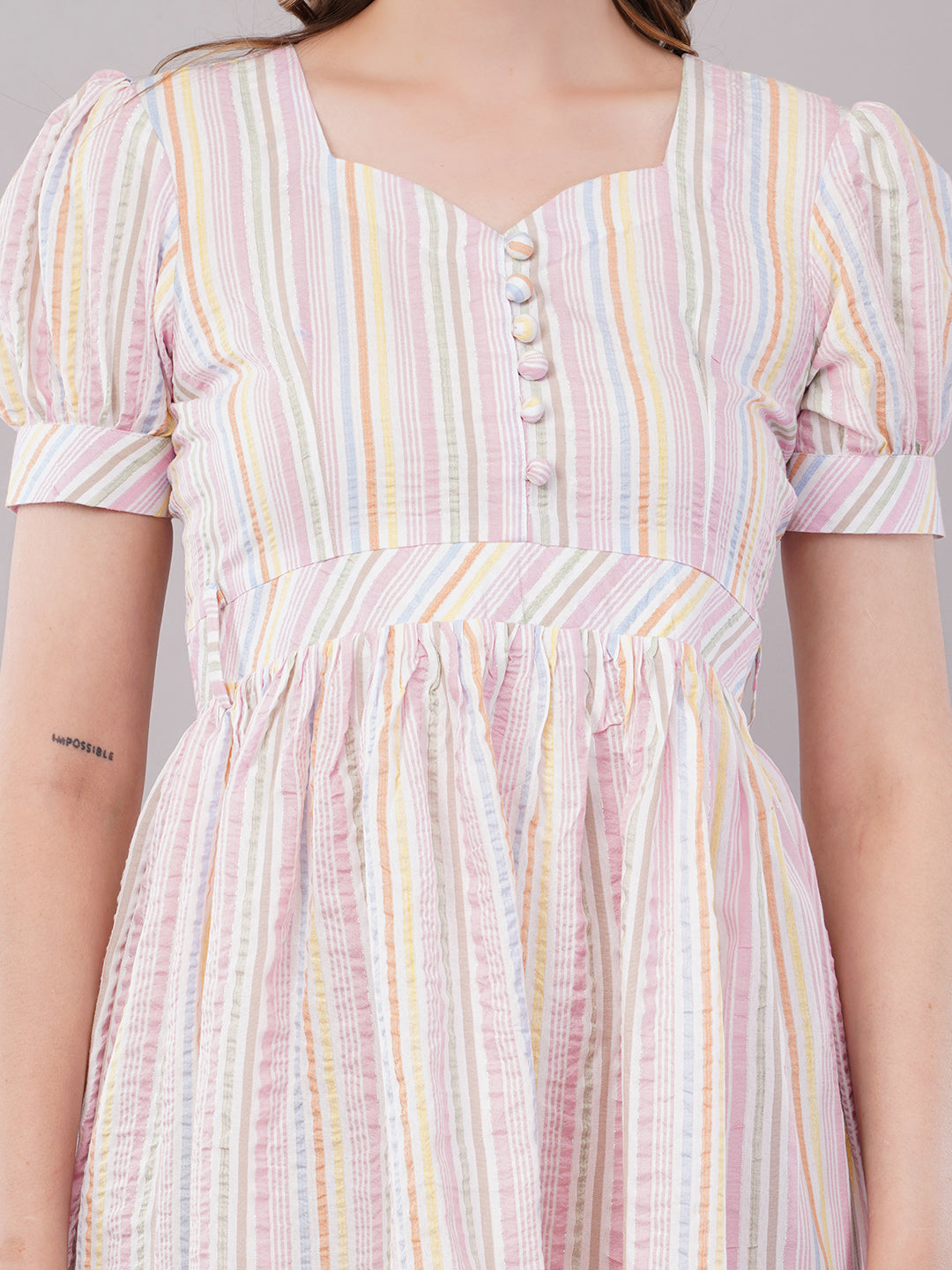 Summer white midi dress