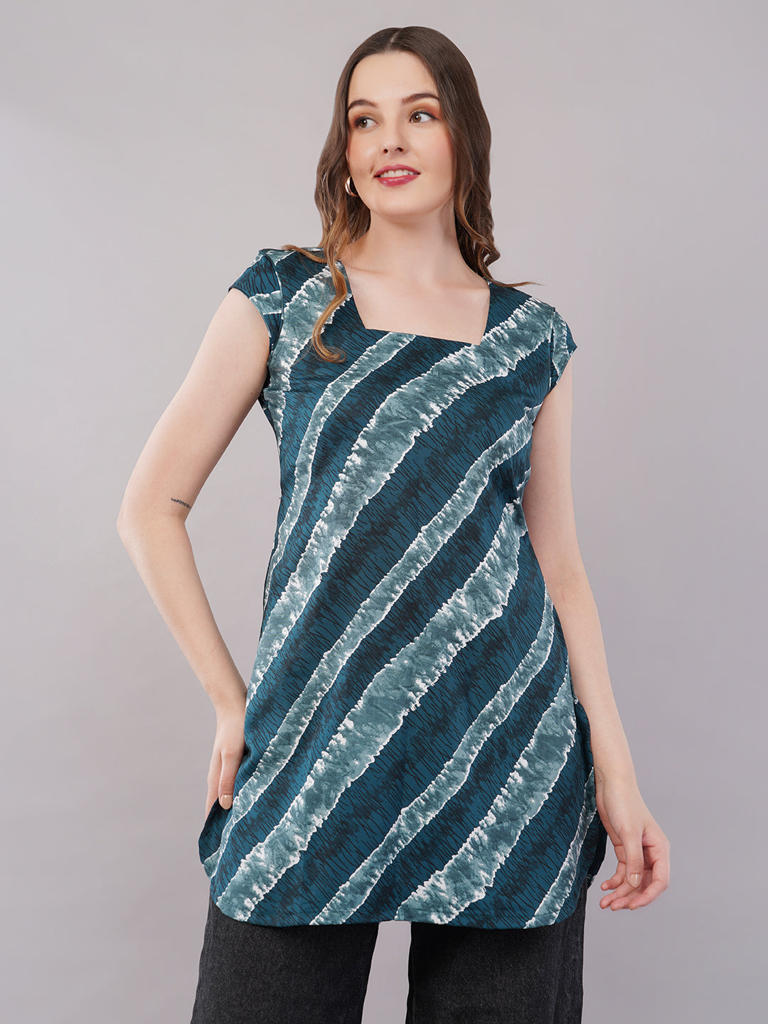 Short  square neck kurta