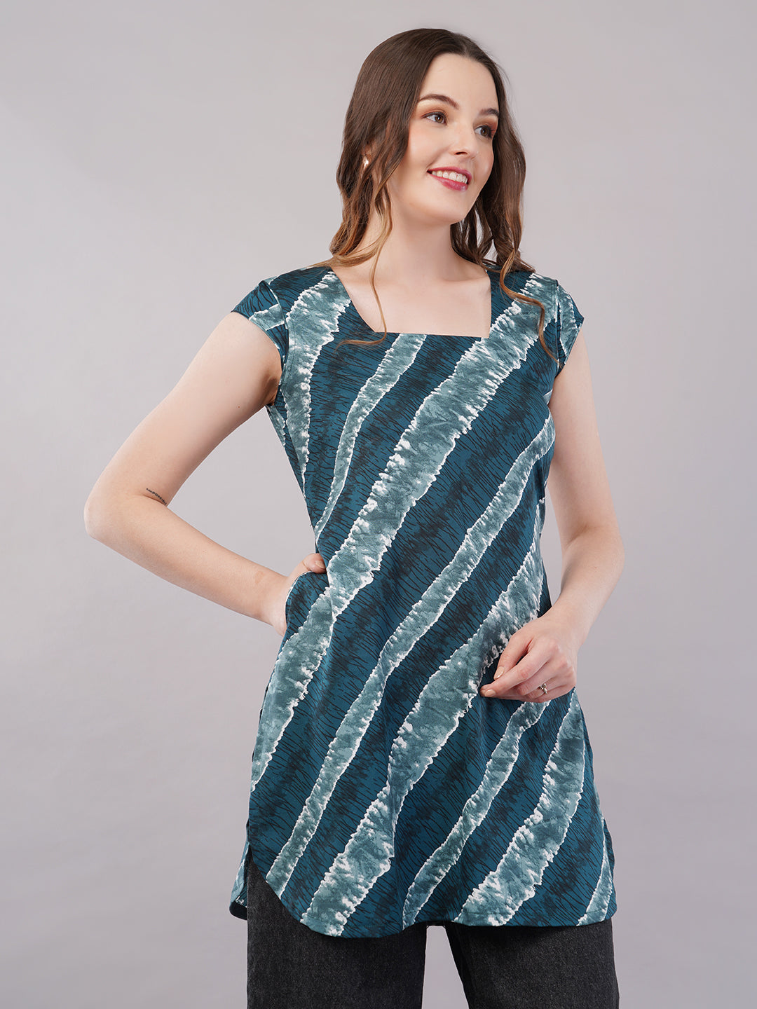 Short  square neck kurta