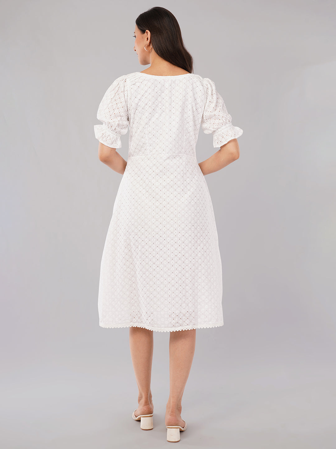 White Midi dress