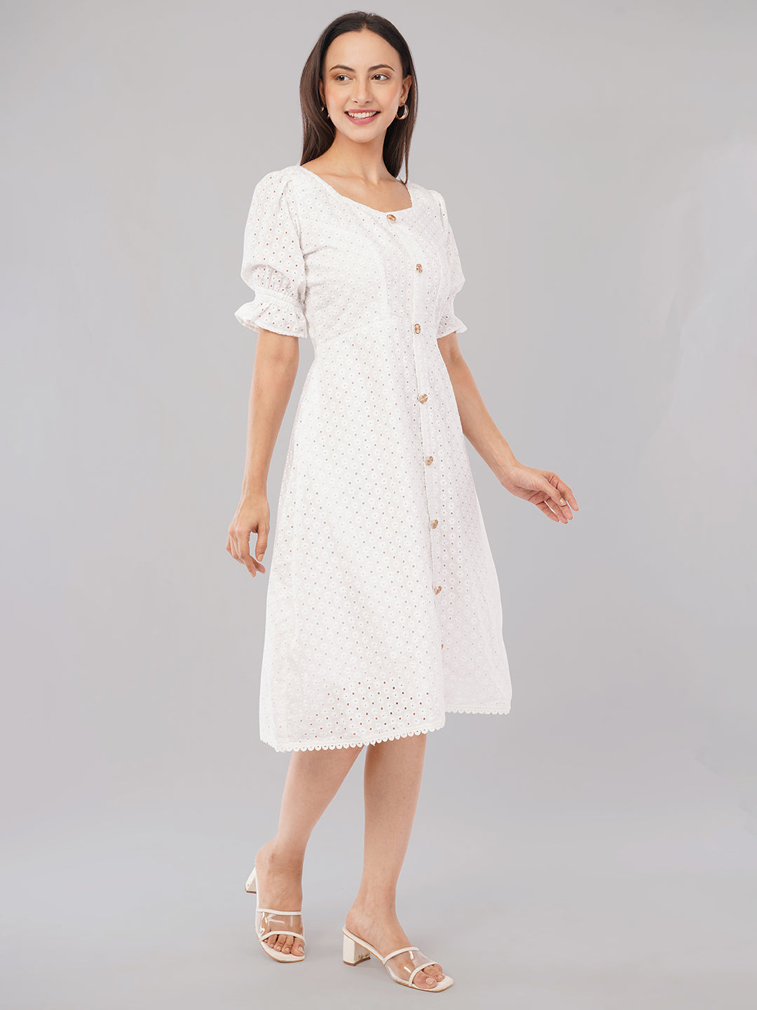 White Midi dress