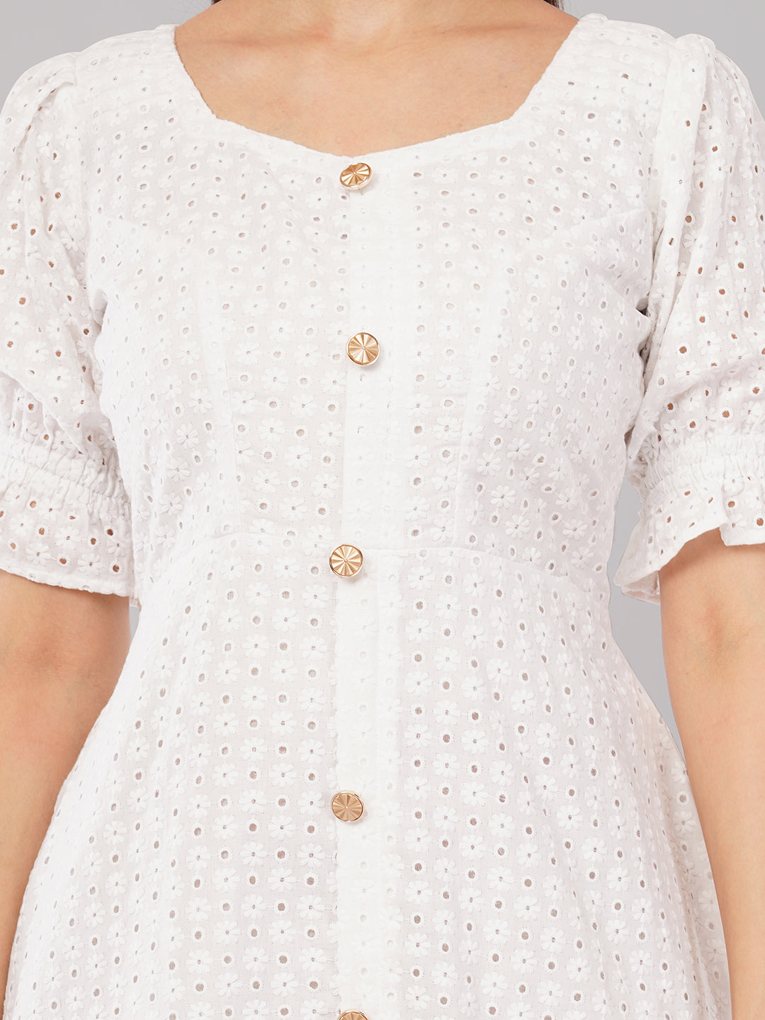 White Midi dress