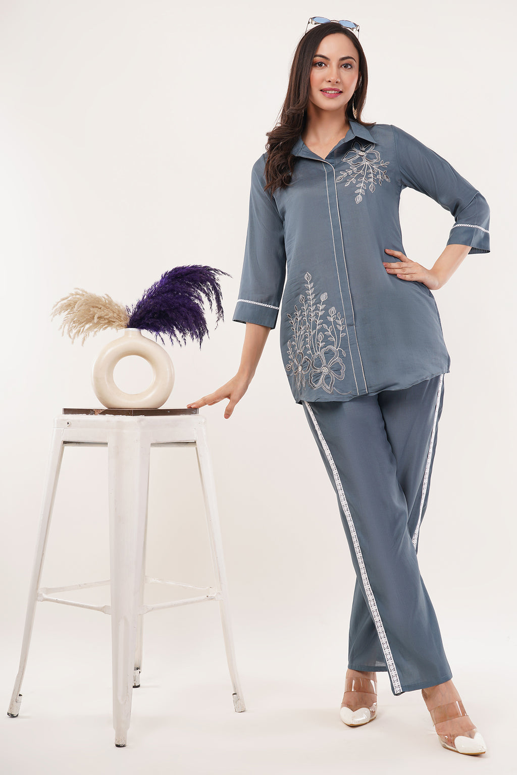 Roman silk co ord set