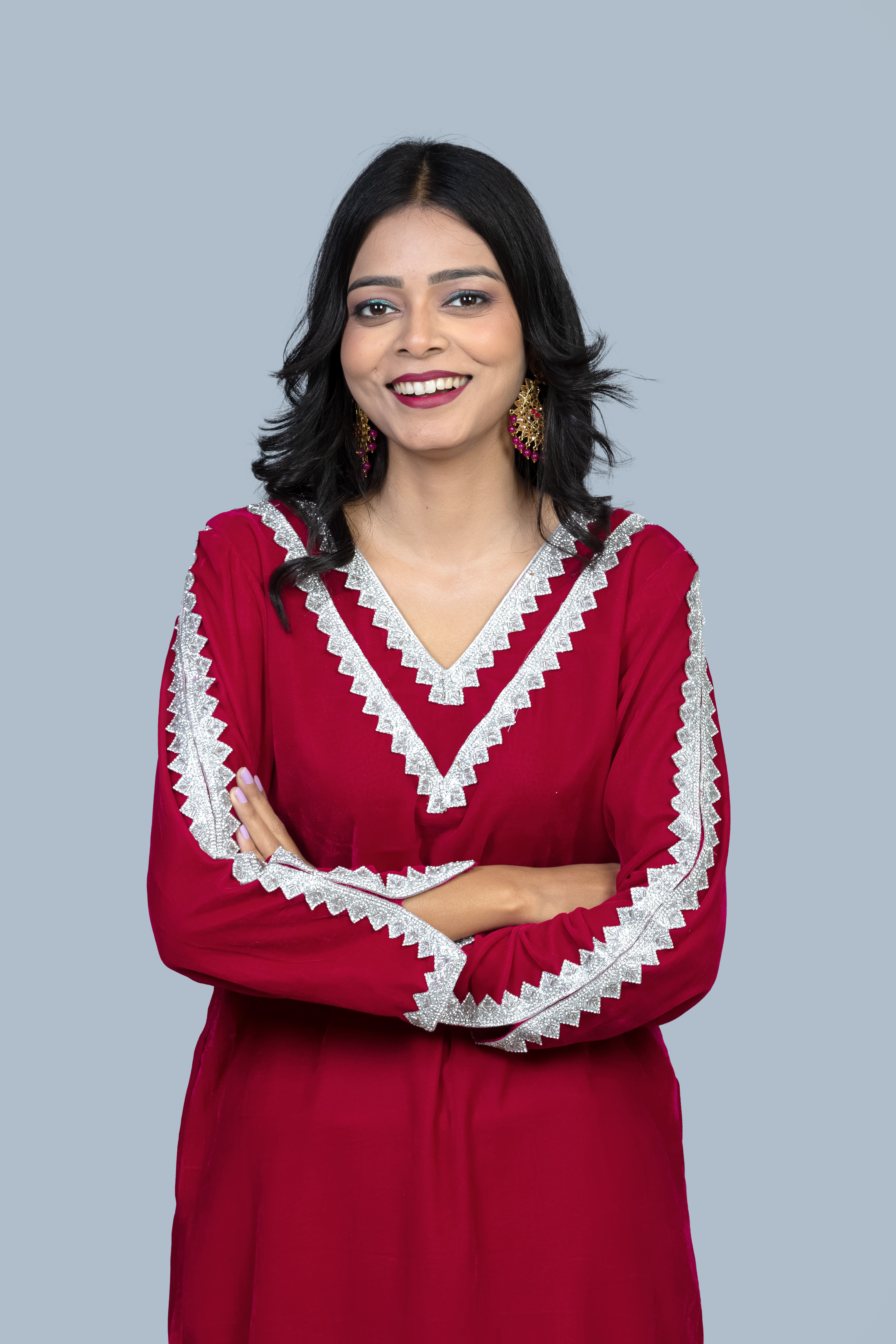 Heavy detail velvet Suit set